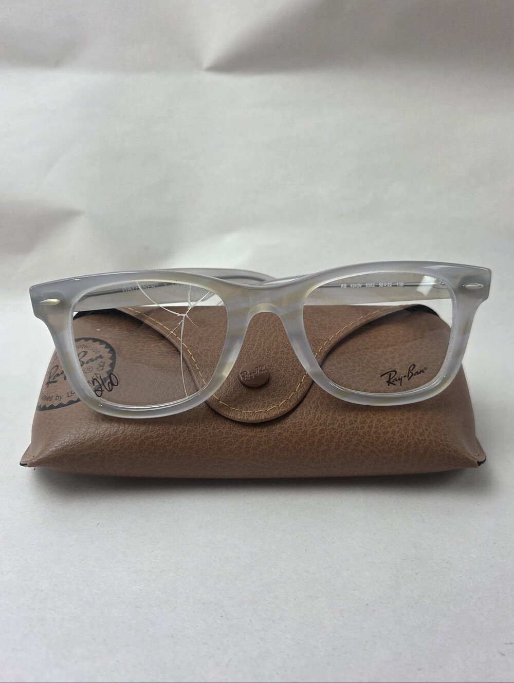 Ray-Ban Clear Wayfarer Eyeglasses RB 4340V 8382 50/22/150